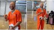 BBTitans Ebubu's orange outfit in new photos leaves fans confused: "Is he coming from prison?"