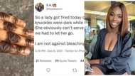 Nigerian lady gets fired for bleaching her skin and having dark knuckles