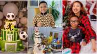 "Tonto Dikeh you tried": Actress celebrates son King Andre’s 7th birthday with 7 cakes, shares clip