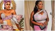 Asoebi twin moments: BBNaija stars Cee-C and Dorathy turn up in matching looks