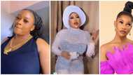 Lady rocks N130k lookalike version of Tacha's N9m dress, says stylists make celebrities look like liars
