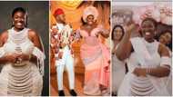 "Finally after 10years": Moments from Warri Pikin's bridal shower trend as exotic male dancer causes 'wahala'