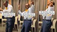"My stubborn daughter just got married": Nigerian father dances happily in video, people react