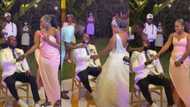 Great drama on wedding day as groom is blindfolded, asked to pick his wife among beautiful ladies