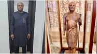Isreal DMW expresses worry as Nigerians compare him with lookalike ancient Egyptian statue, pics trend