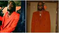 Reactions as man accuses Adekunle Gold of copying Burna Boy's style: "Dem no make clothe for one person"