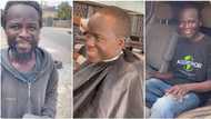Real transformation: Man picked from the street and cleaned up, given haircut, clothes, he smiles in video