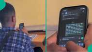 Student caught unawares sending touching WhatsApp message to lady, ladies hail him