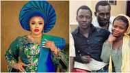 "He saved me from my rubber band phone": Actress Dayo Amusa shares epic throwback photo with Pasuma