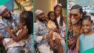 Davido's surprise visit to daughter Hailey's party trends, fans react: "Sophia allow Imade pls"
