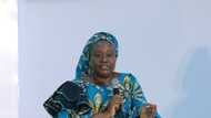 Hours after her appointment by Buhari, new HoS Yemi-Esan resumes office