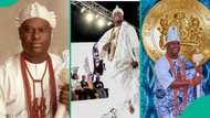 "Is this even okay?" Ooni steps on runway in new viral video, Nigerians share divided opinions