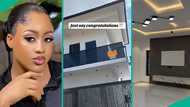 Pretty Nigerian lady flaunts second mansion in 1 year, video goes viral on TikTok