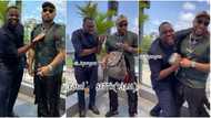 “I'll never be poor”: Davido’s cousin B-Red reveals his whole outfit cost N131m, gifts interviewer cash bundle