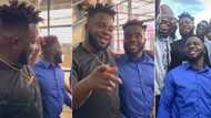 "Make una do DNA test": Comedian Sabinus calls look-alike to take photos with him, netizens react to video