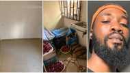 "You dey sell onions?" Man posts photos of his new posh apartment, shows plenty foodstuff in his kitchen
