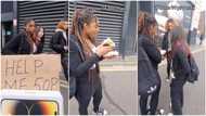 Man dresses like beggar, gives new iPhone 14 Pro Max to lady for stopping to help him