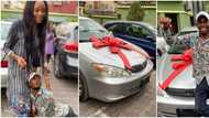 Actress buys car for younger brother who is also an actor after years of jumping bikes