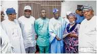 Photos emerge as Tinubu, Obasa storm late APC leader Samuel's residence, console family members