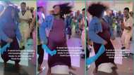 "Body go tell you later": Heavily pregnant woman displays electrifying moves at party, video trends