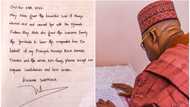 Lefthanded genius: Photos emerge as Obidients gush over Kashim Shettima's handwriting