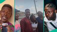 Mohbad's father spotted at movie location in company of Nollywood actors, video triggers backlash