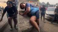"My mum is too dramatic": Nigerian mum falls to the floor as she reunites with daughter after 2 years in video