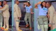 "He made all of this possible": Corps member celebrates husband who sponsored her education in video