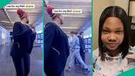 Lady startled, tries to run as 3 White men unexpectedly join her dance video, people react