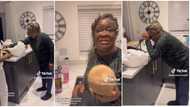 "Mama is killing me": Mum's reaction after daughter showed her N4k yam in UK causes a stir, video goes viral