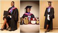 After 4 years in university, Nigerian lady wins 8 awards & emerges best graduating student, shares photos