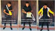 "This is nice": Creative man makes jacket that can be carried as side bag, shows it off in video