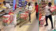 "He wasn't fast enough'": Young man told to spend N1m in 20 seconds in supermarket annoys many
