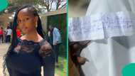 "Do men actually fear God?" Lady cries out, displays note man gave her in church during service