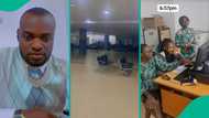 Banker shares video of his colleagues still working inside bank at 6:57pm, gets Nigerians talking