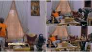 Carry Him: Dino Melaye Dumps Hard Guy Attitude As Comedian Zfancy Plays Food Poisoning Prank in Senator’s Home