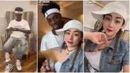 "I can't stop thinking about him": Chinese lady admits as she shows the face of her Nigerian man in video