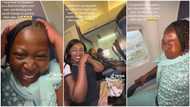 "Instant flashback": Kid flying aeroplane for 1st time gets scared as she looks down from window