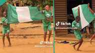 "Naija for life": Children perform sweet dance with Nigerian flag after victory over Bafana Bafana