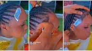 Beauty trend: Video of lady installing fake baby hair sparks mixed reactions