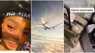 "I missed Nigeria": Lady packs her bags, returns to Naija after travelling abroad, video causes huge stir