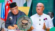 Governor Umo Eno claims he made millions monthly selling akara and bread, elicits reactions