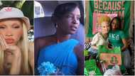 I don't have albinism: Reactions as light skinned lady with blonde hair celebrates her super hot black mum