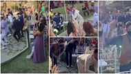 Groom causes stir at his wedding service, shows up and dances with different guests in a cute choreography