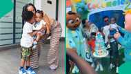 Clips as Wizkid's 4th son, AJ turns a year older, fans react as Oyinbos storm party: "Cocomelon @2"