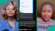 Lady displays heartwarming message her husband sent her after sending her money