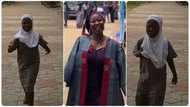 Young lady recreates childhood run towards camera after graduating from university in video
