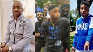 Carry on: MC Oluomo hails son Kenny as he joins fraternity in American university