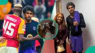 Victor Osimhen spotted taking photos of Barcelona star Lamine Yamal after 4-1 defeat, video
