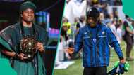 Ademola Lookman lands in Lagos with CAF Award to a rousing reception, video